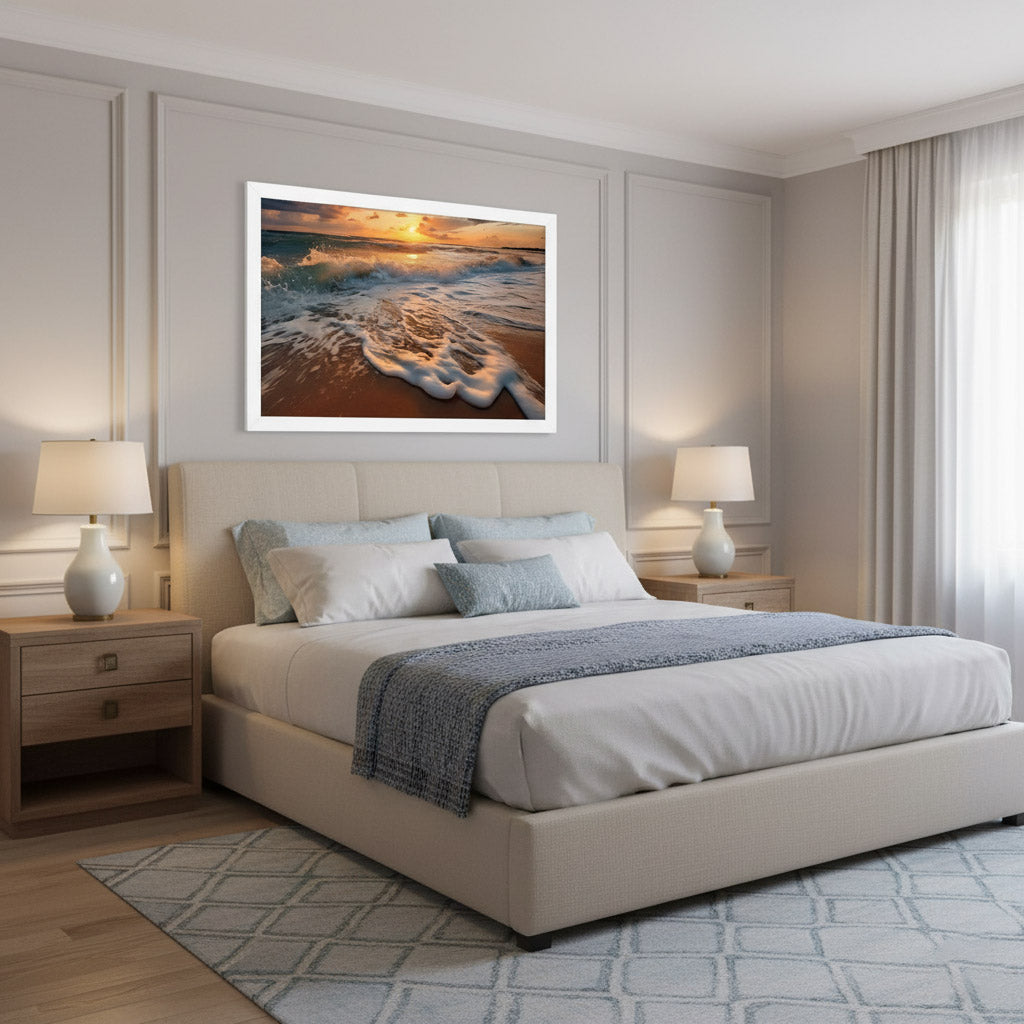 California Dreamin' Realism Painting Digital Artwork Framed Wall Art Print