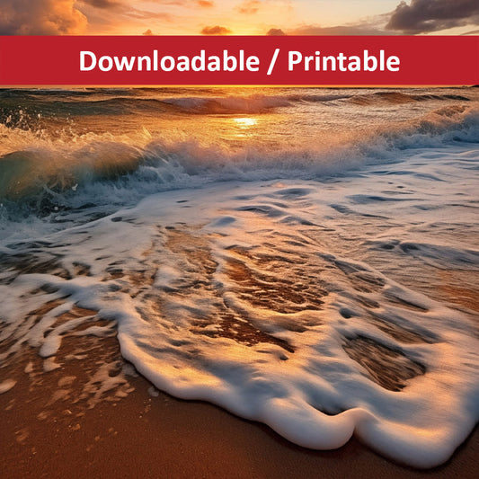 California Dreamin Photorealistic Digital Artwork DIY Downloadable and Printable Wall Art Prints