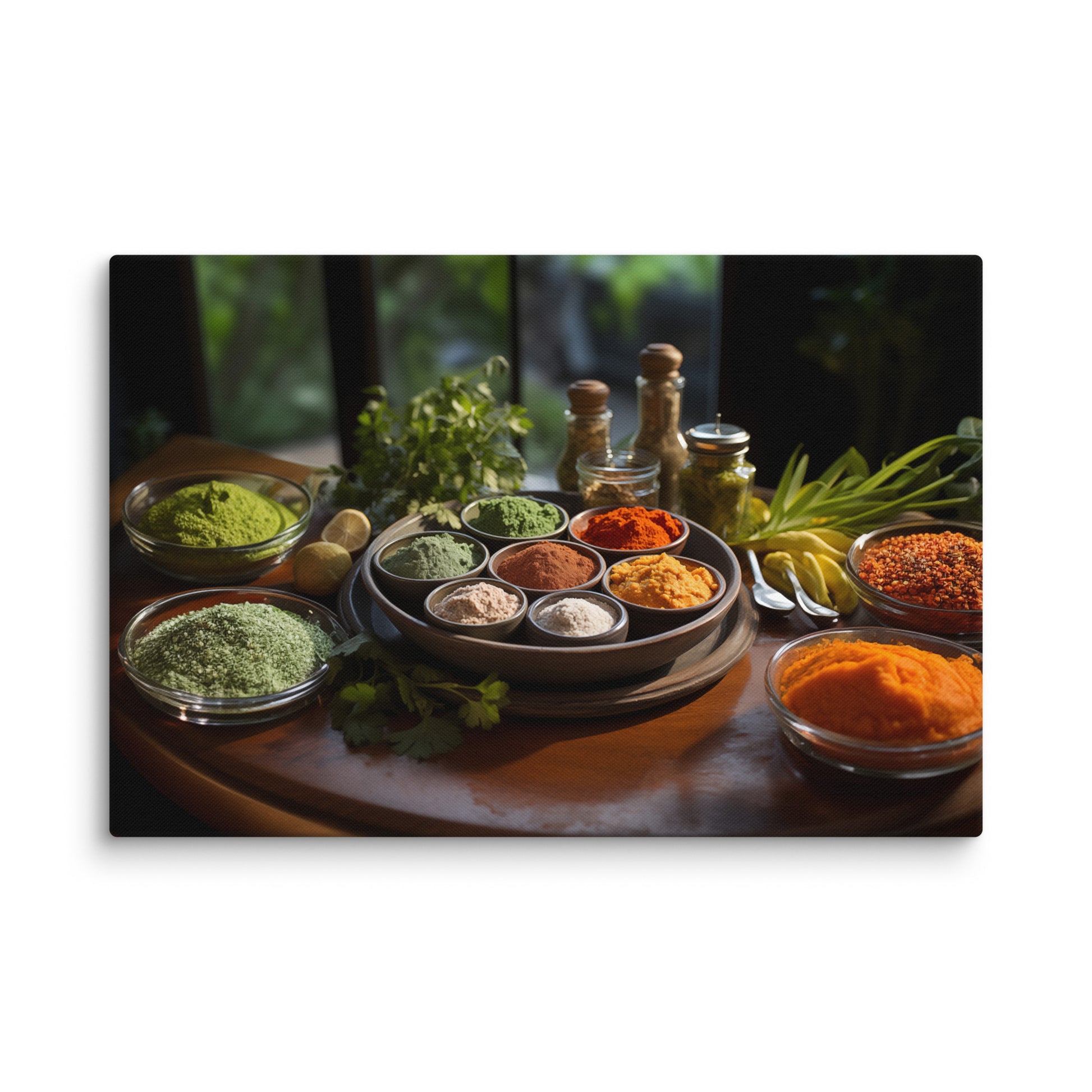 Canvas Wall Art Print A Culinary Rainbow Photorealistic Digital Artwork