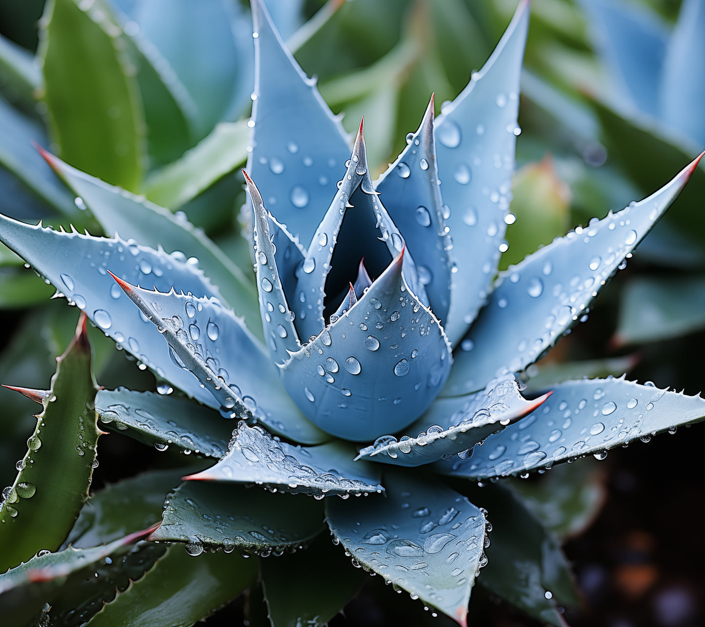 Botanical Painting: Delicate Agave Botanical Rustic Photorealism - Digital Artwork Loose Art Print