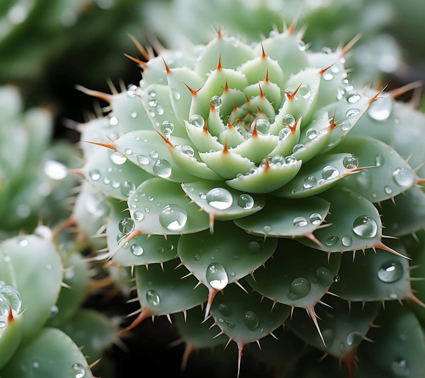 Desert Tears Agave Succulent Photorealism - Digital Artwork Loose Art Print