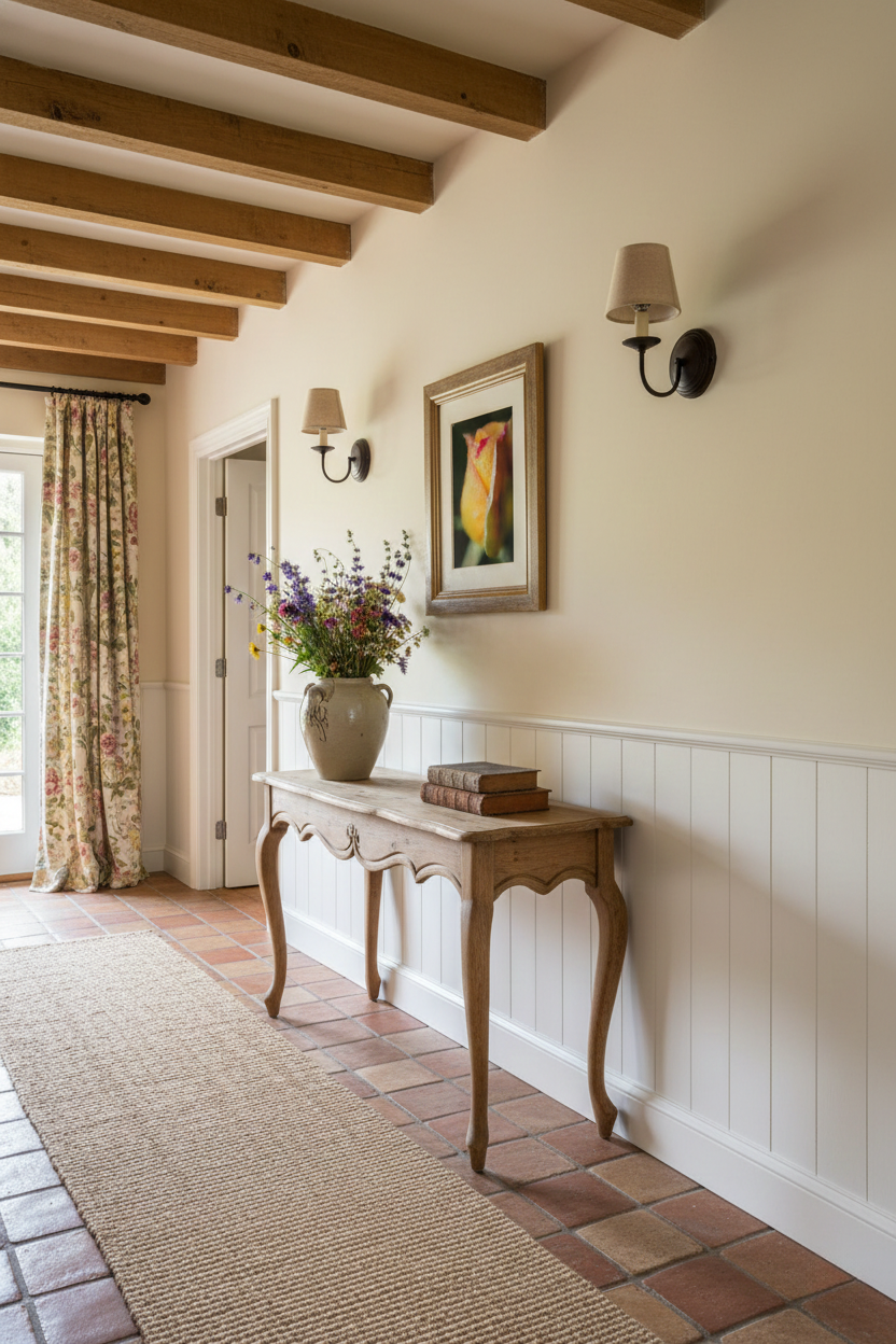 Dew on Yellow Rose Floral Botanical Nature Photograph Loose in French Country Style Hallway