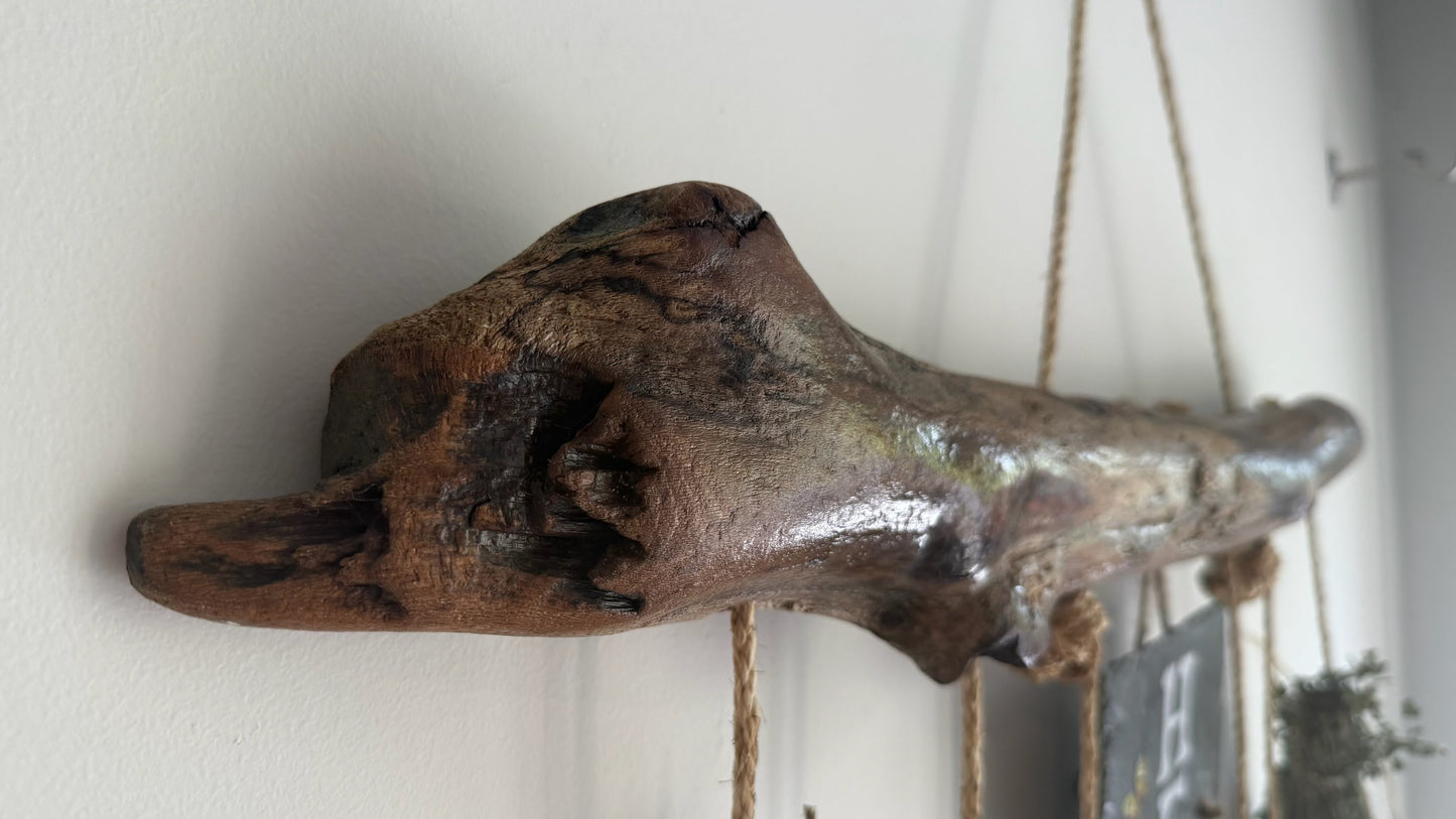 Decorative Driftwood Herb Drying Rack Handmade