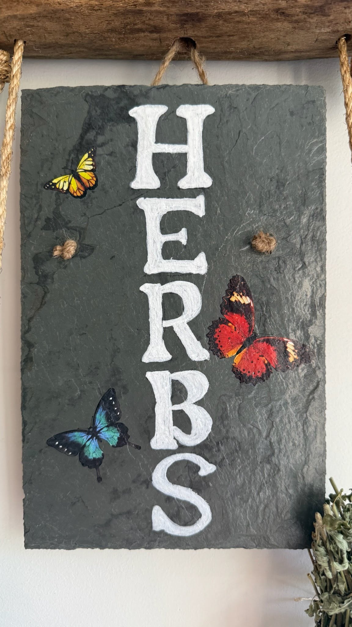 Decorative Driftwood Herb Drying Rack Handmade