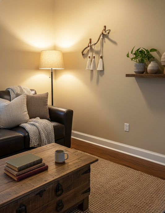 Handmade Driftwood and Macrame Tassels Wall Art | Boho | Rustic | Coastal Home Decor