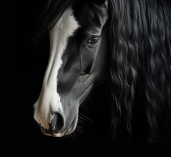 Ebony and Ivory Photorealistic Digital Artwork