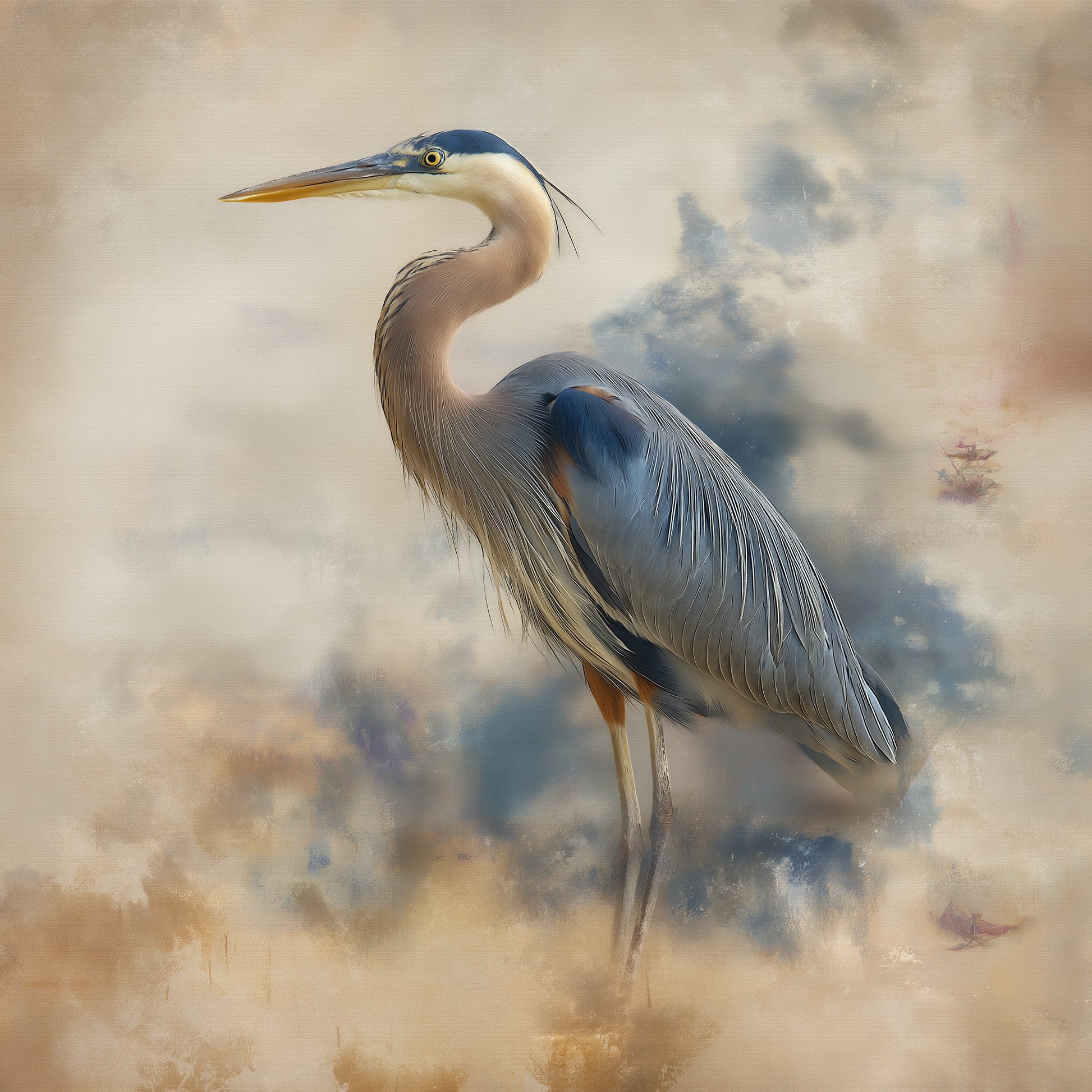 Echoes of the Wild Wildlife Digital Painting