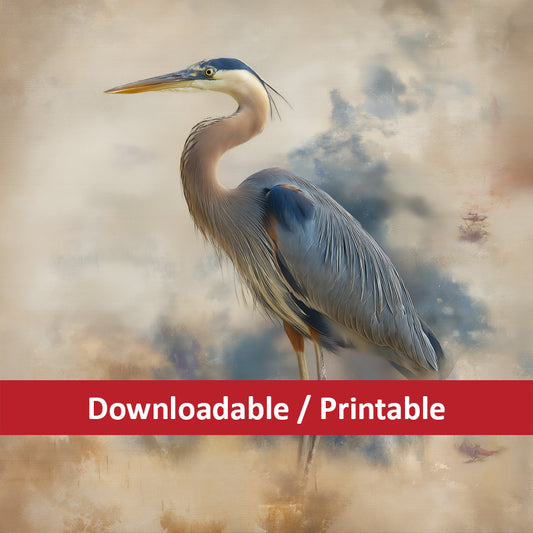 Echoes of the Wild Wildlife Digital Painting DIY Downloadable and Printable Wall Art Prints