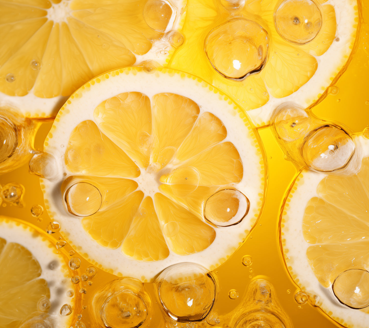 Cute Lemon Art: Effervescent Citrus Photorealism - Digital Artwork Loose Art Print