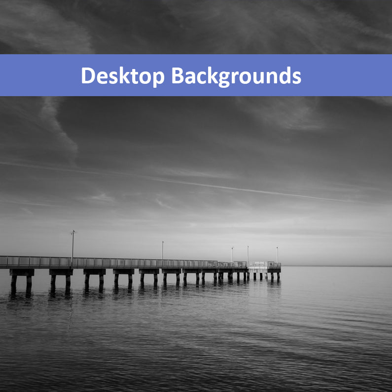 End of the Pier Coastal Landscape Photograph Wallpaper for Computer