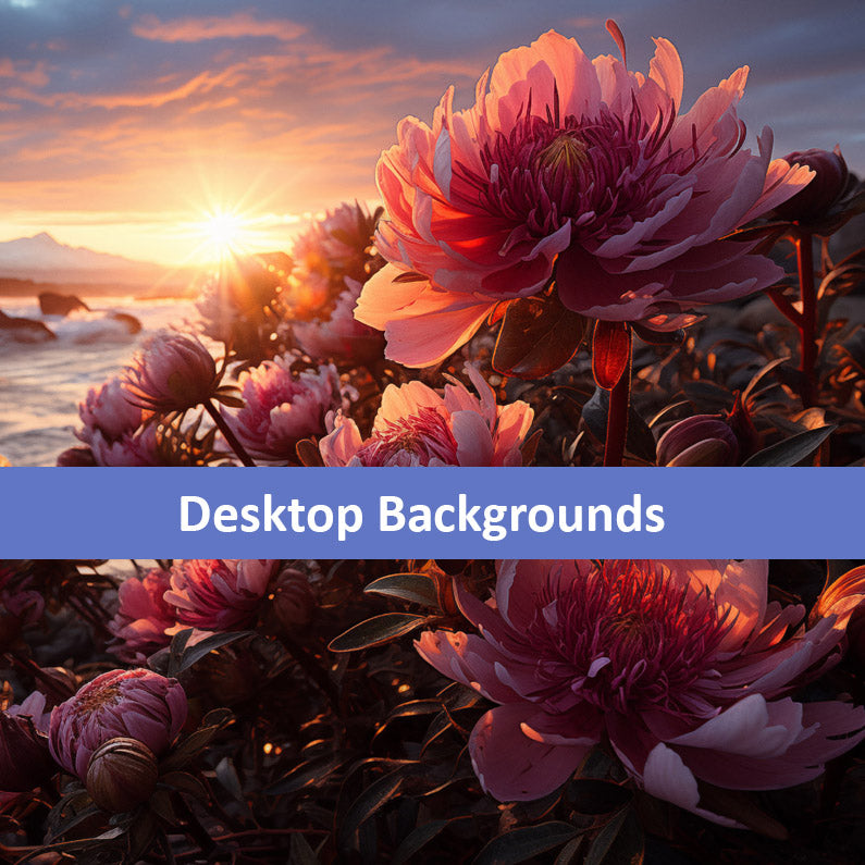 Floral Symphony Expressionism Photorealistic Digital Artwork Wallpaper for Computer Monitors Smart TVs and Laptop Screens