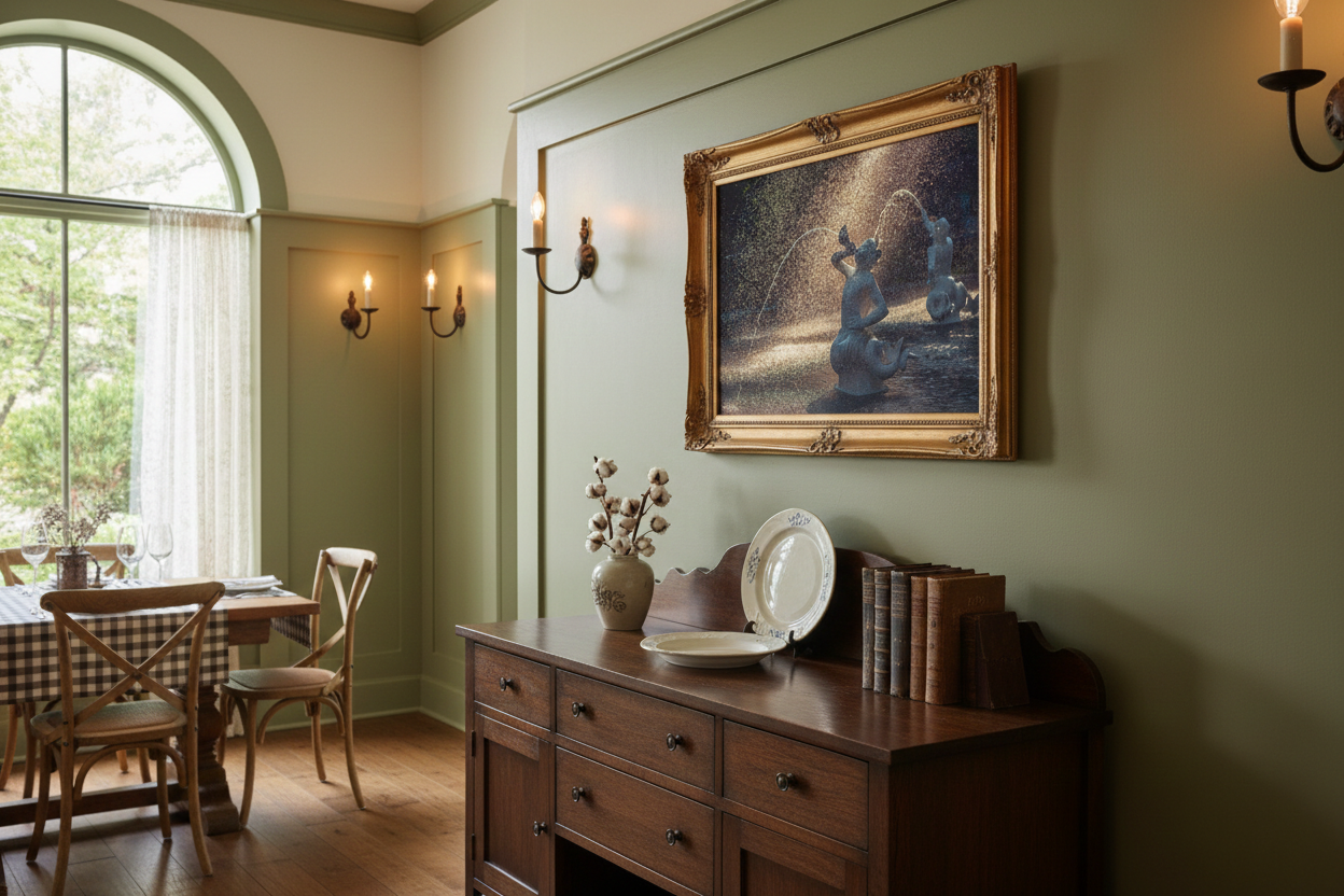 Fountain Forsyth Park Savannah Ga Architectural Photograph Wall Art Print Loose art Print in Southern Dining Room