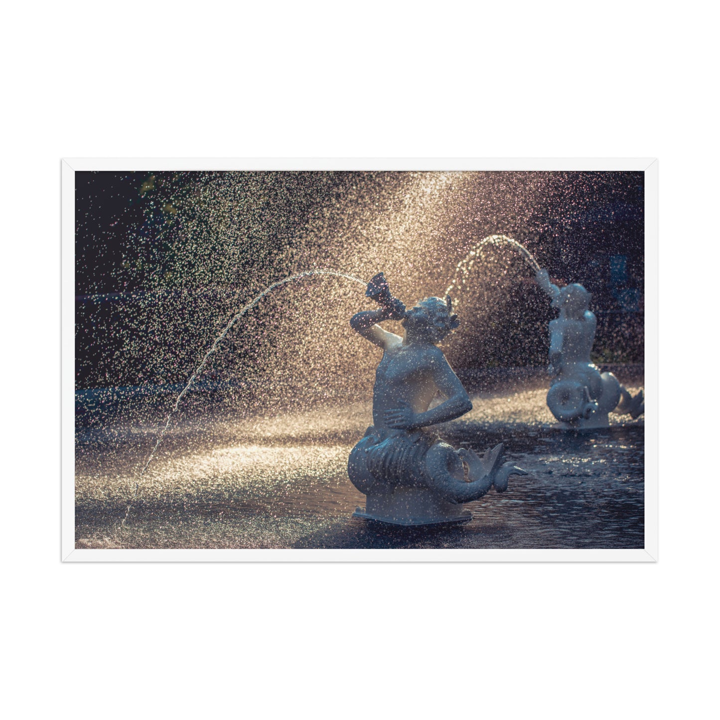 Fountain Forsyth Park Savannah Ga Architectural Photography Framed Wall Art Prints (3)
