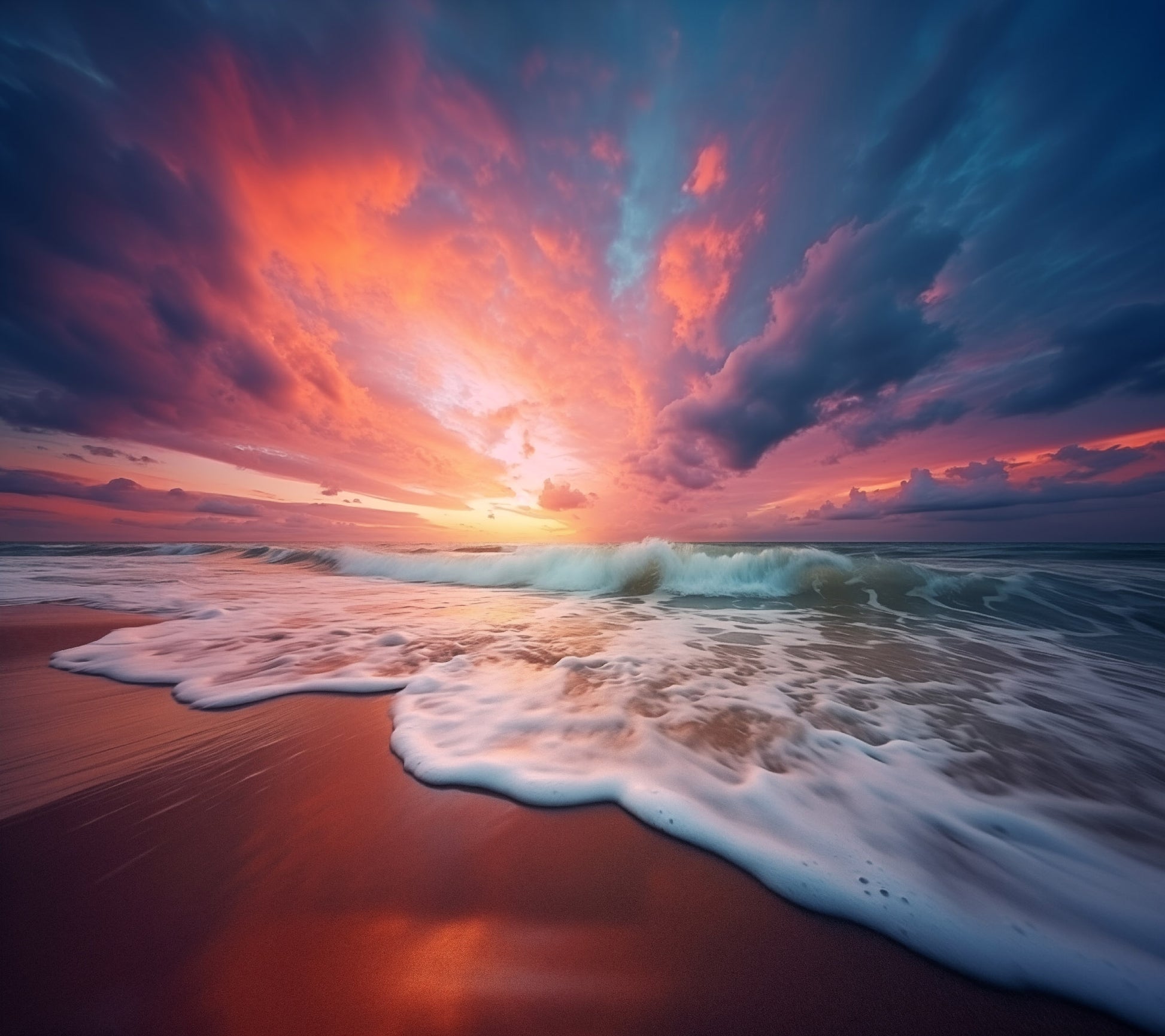 Golden Horizon Realism Painting