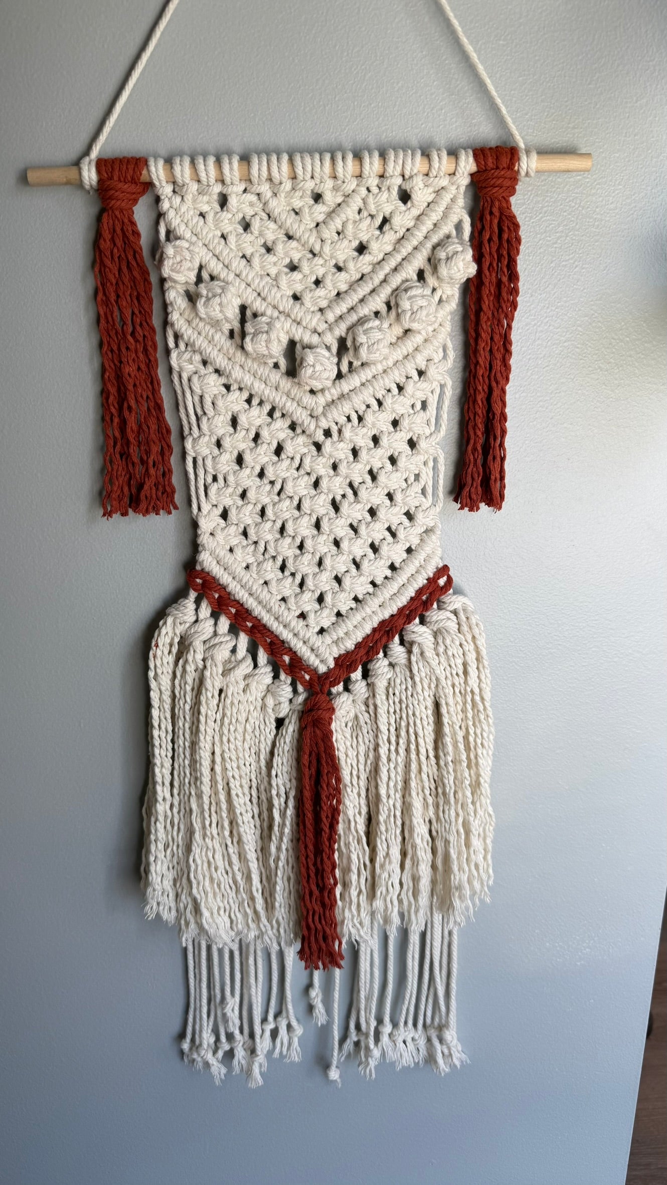 Handcrafted Boho Macrame Wall Hanging – Custom Color Options