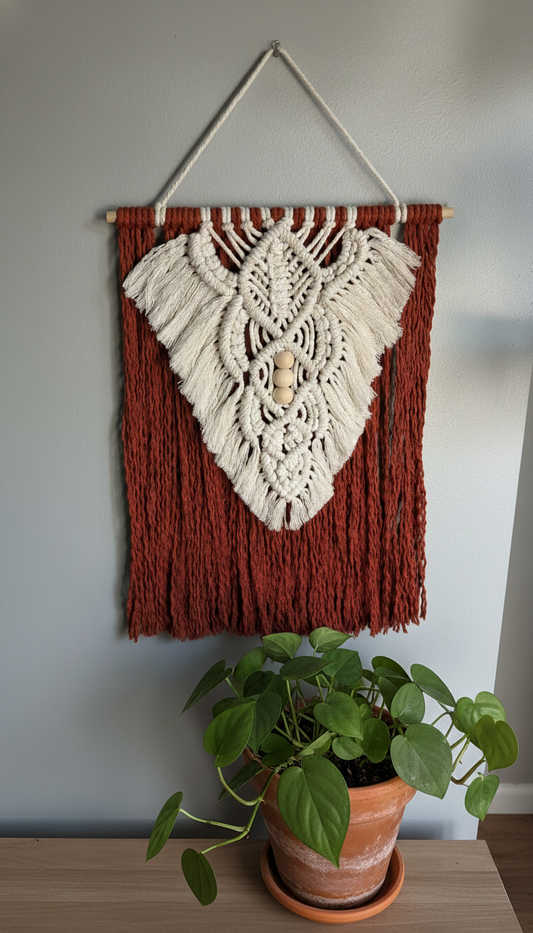 small macrame wall hanging