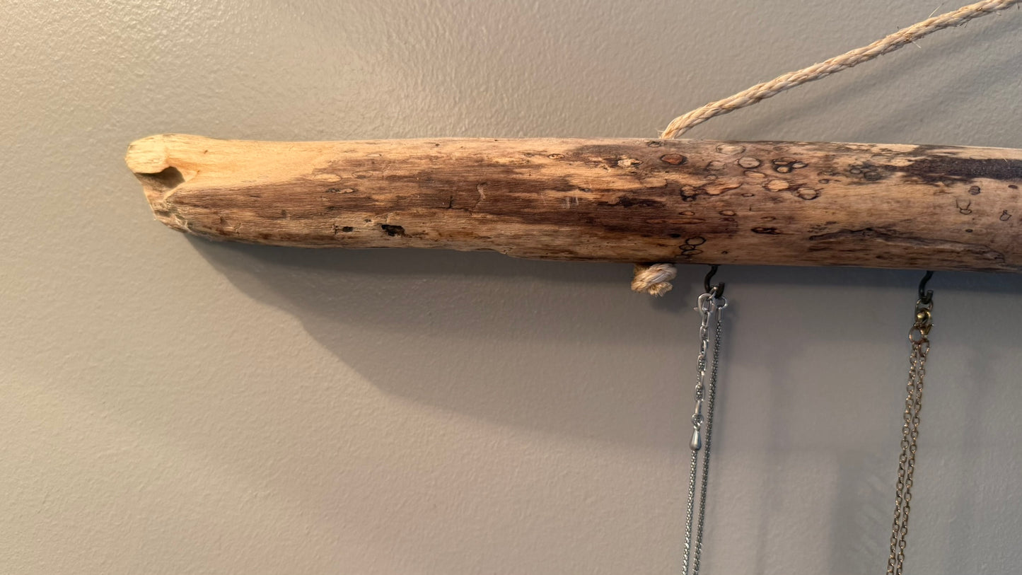 Handmade Driftwood Hanging Rack #279 | Jewelry Hanger | Herb Drying Rack | Flower  Drying Rack Rustic Texture Art