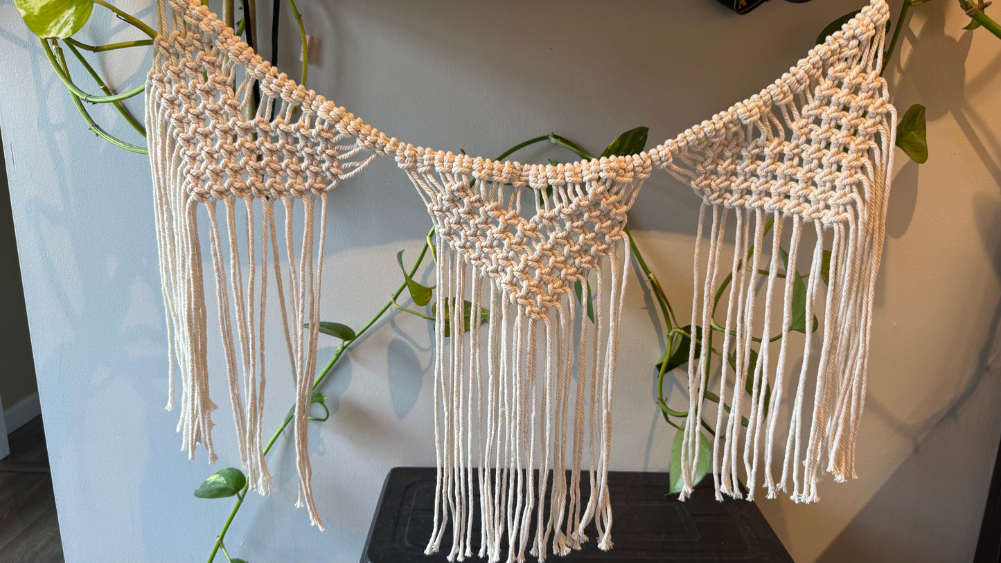 Heart Shaped Macrame Garland 2