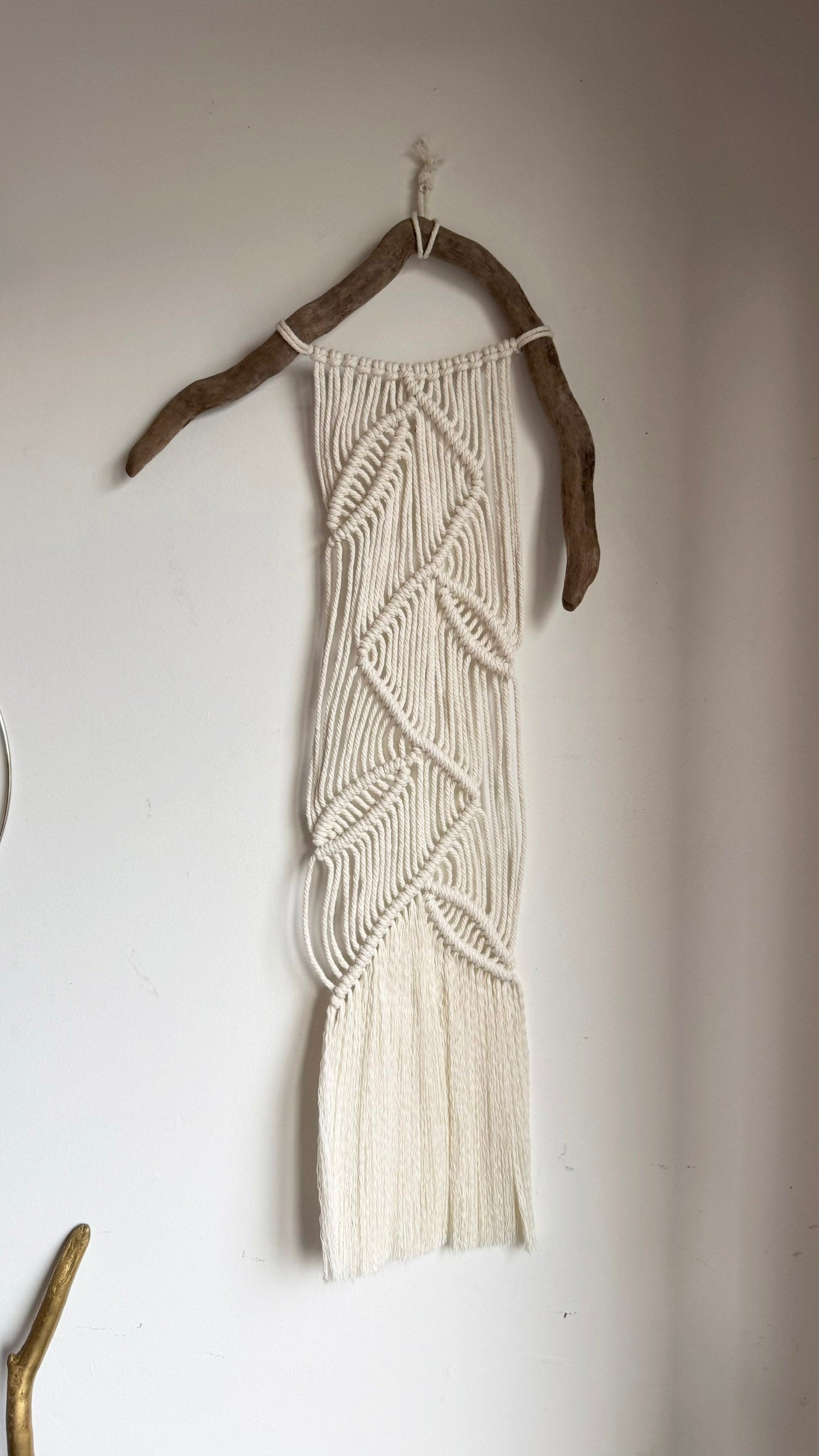 Handmade Driftwood Macrame Wall Art | Coastal Boho Home Decor