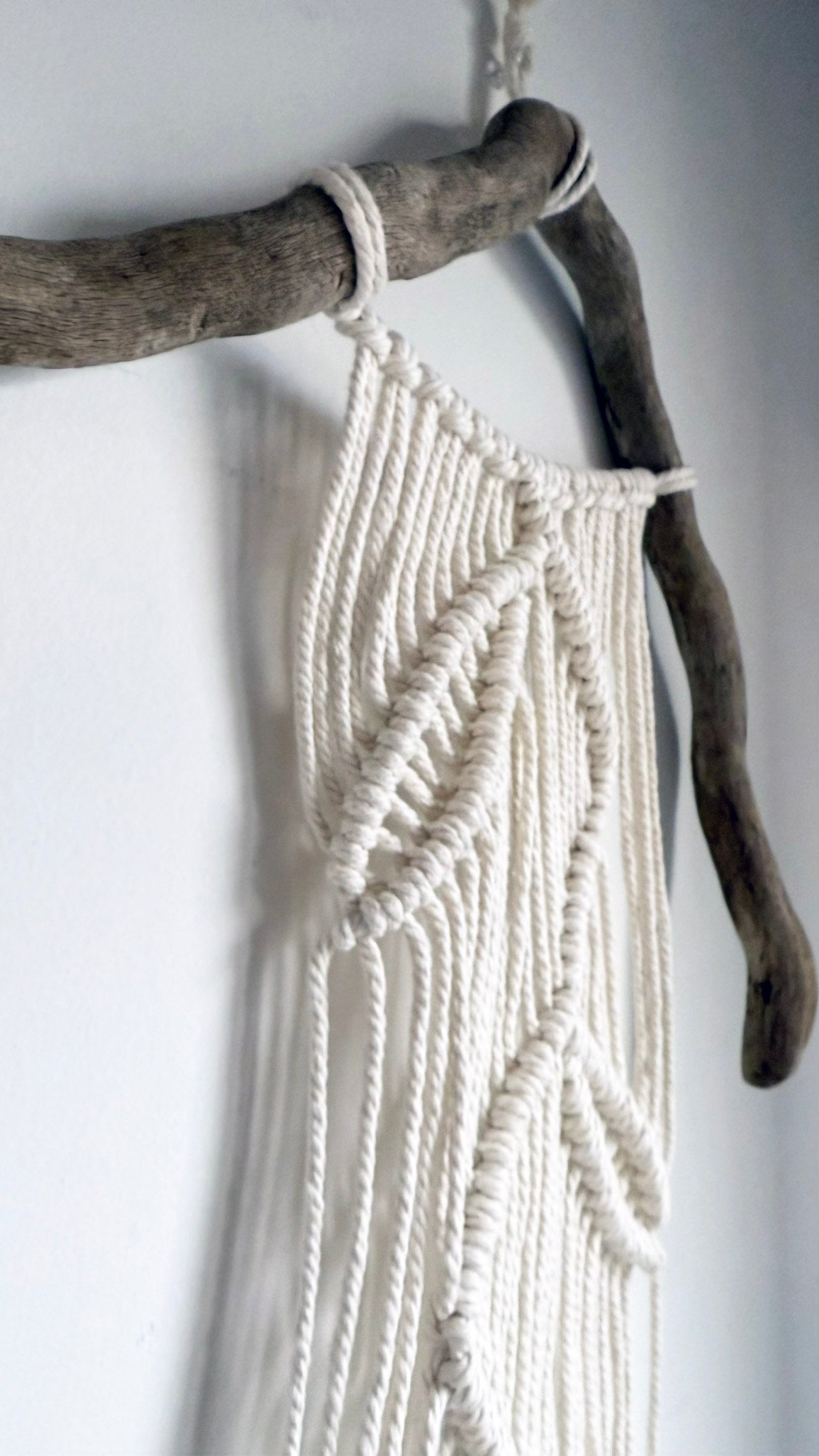 Handmade Driftwood Macrame Wall Art | Coastal Boho Home Decor