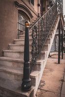 Architectural / Industrial / Cityscape Abstract Decor John Rourke House Wrought Iron Railing Steps Loose Wall Art Print 