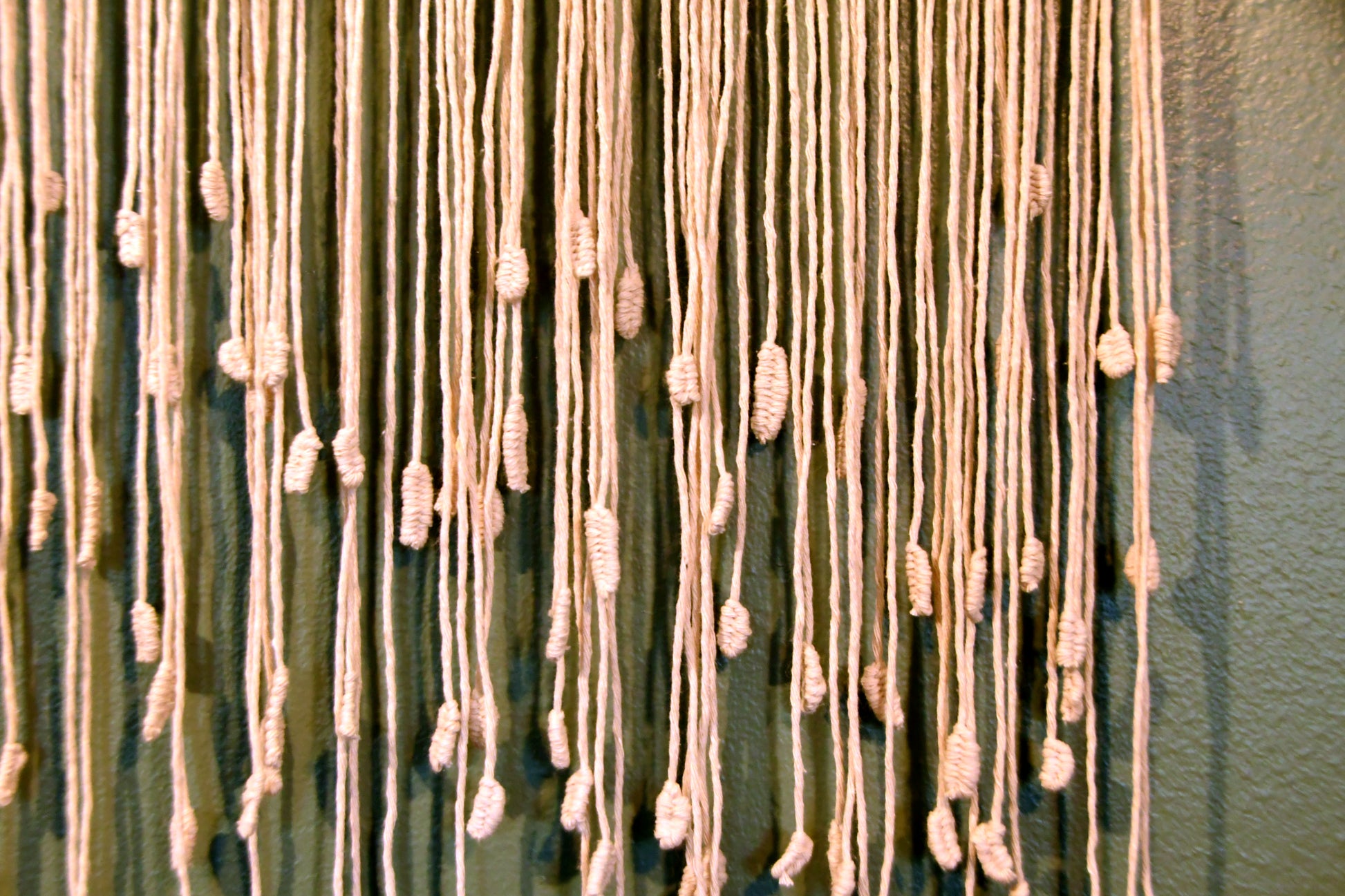 Modern Driftwood Macramé & Leather Wall Hanging