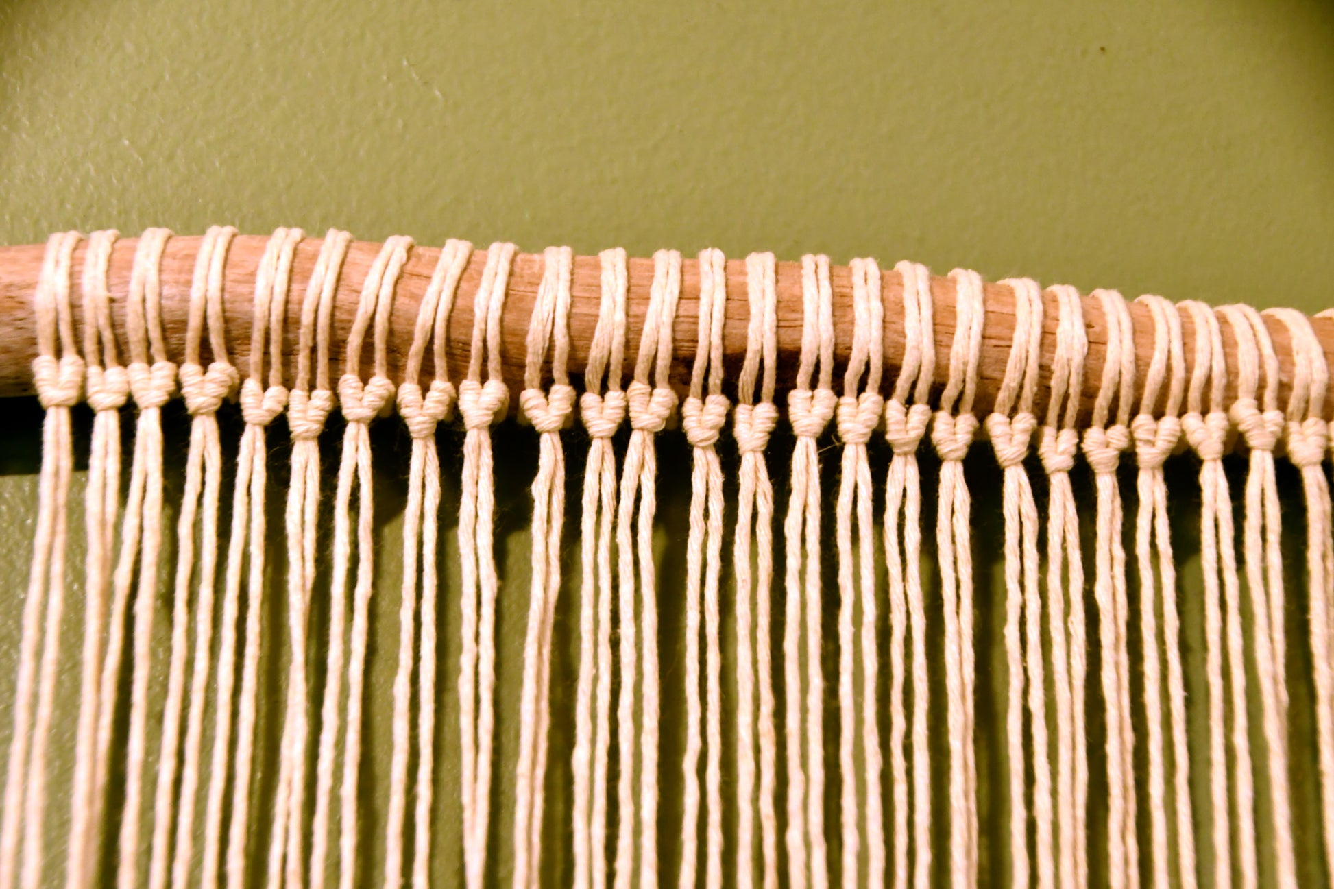 Modern Driftwood Macramé & Leather Wall Hanging 2