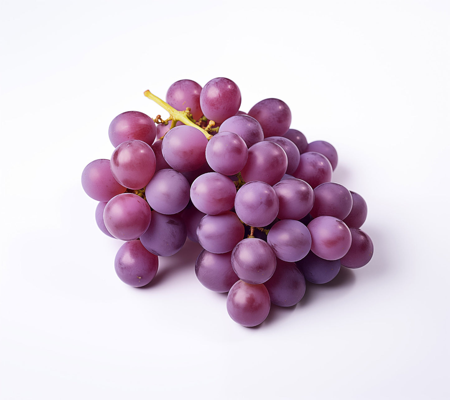 Nature's Candy Purple Grapes on White photorealism - Digital Artwork Loose Art Print