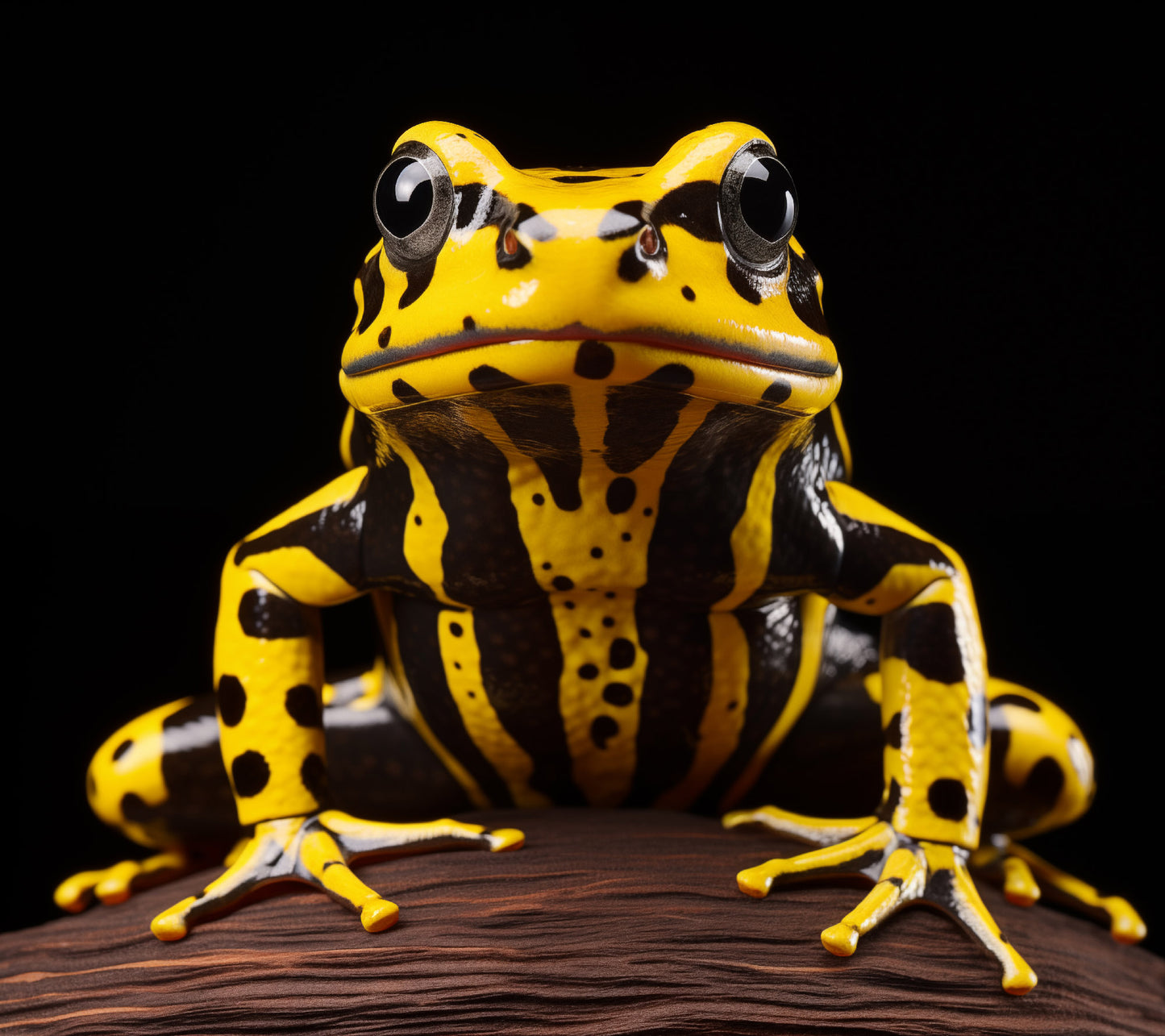 Nature's Masterpiece Southern Corroboree Frog Close-up Photorealism - Digital Artwork Loose Art Print