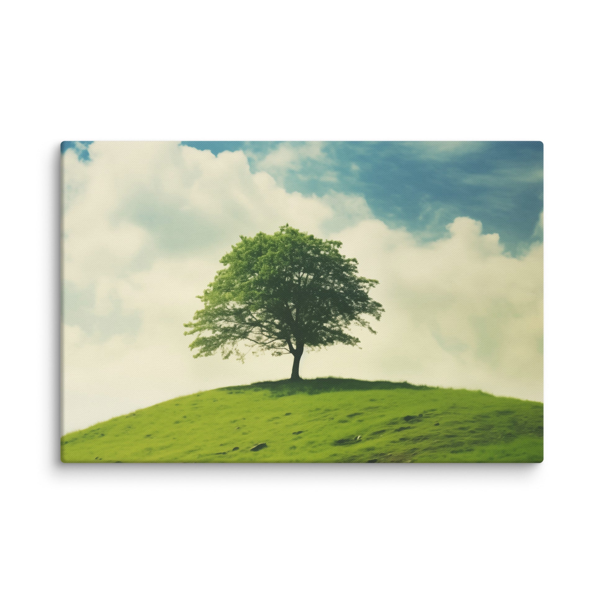 Nature's Majesty Minimal Botanical  Retro Subdued Photorealistic Digital Artwork Canvas Wall Art Print