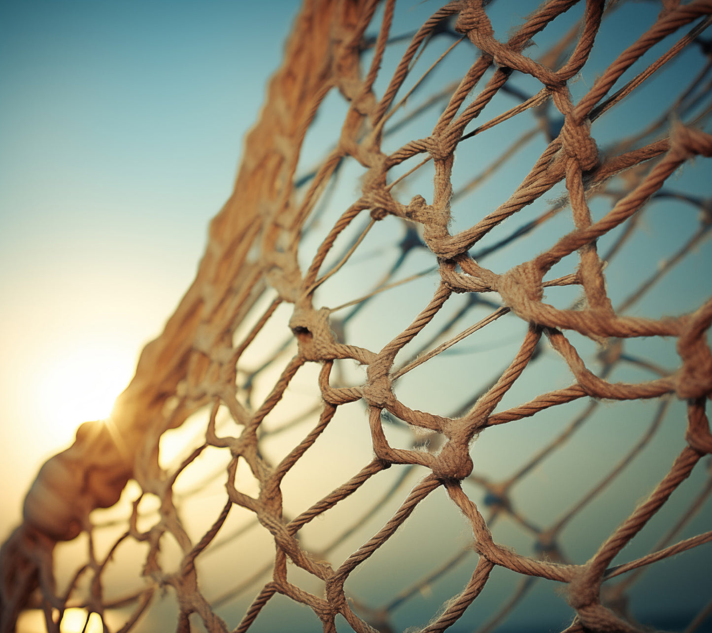 Net Worth Fishing Net Abstract Photorealism - Digital Artwork Loose Art Print