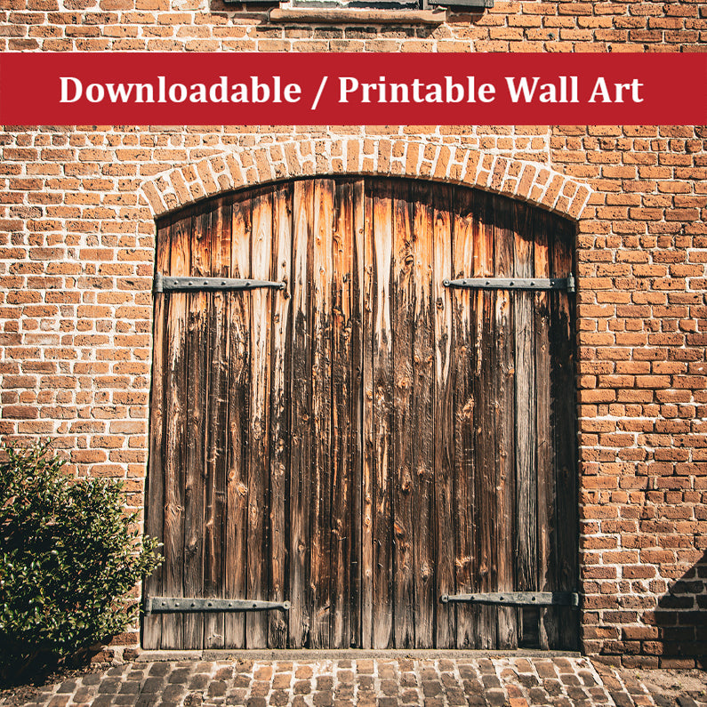 Old Wooden Door Savannah Ga Architectural Photo DIY Wall Decor Instant Download Print - Printable