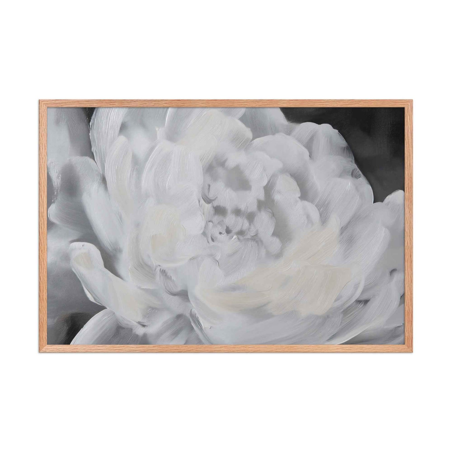 Shadowed Grace Digital Artwork Peony Oil Painting Framed Wall Art Print