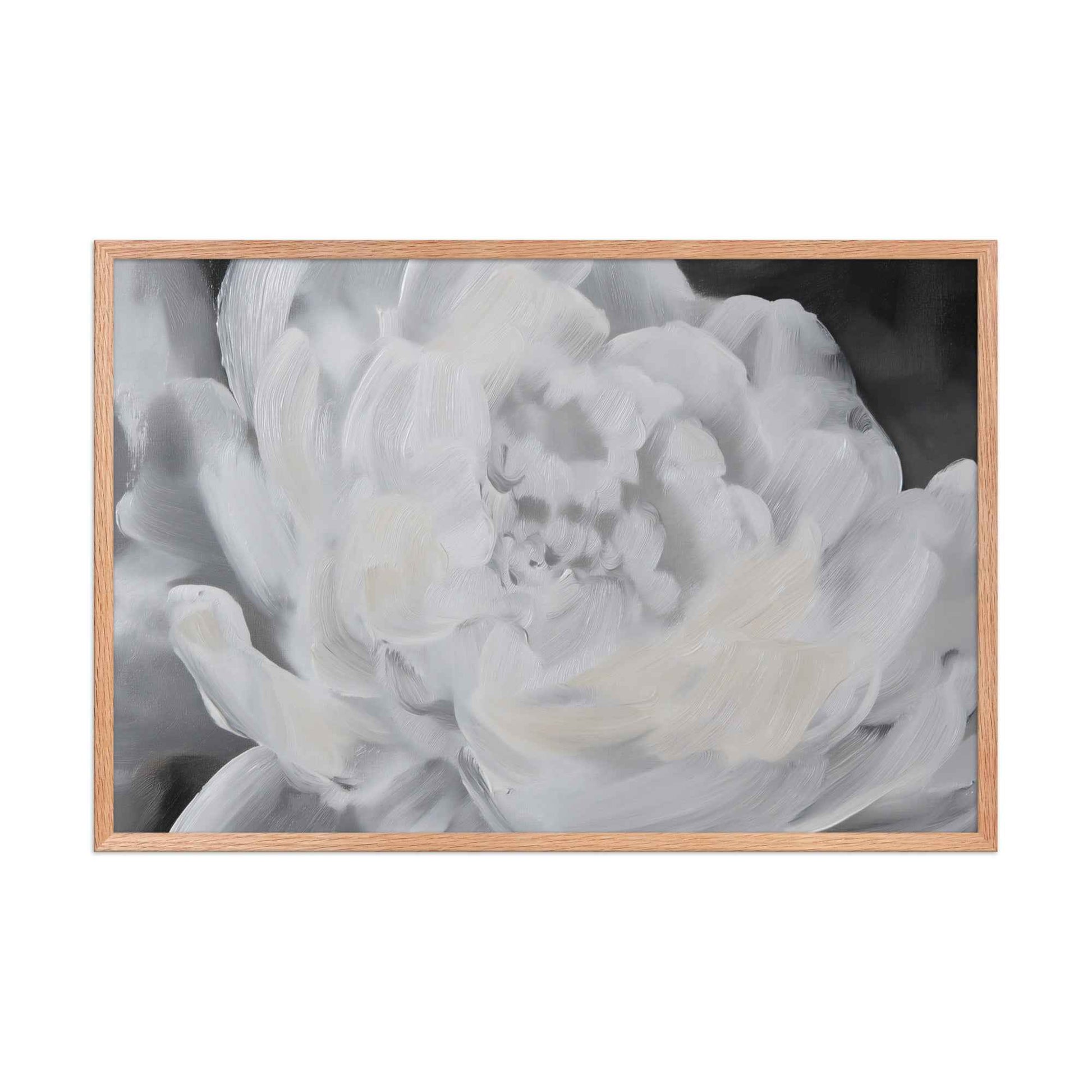 Shadowed Grace Digital Artwork Peony Oil Painting Framed Wall Art Print