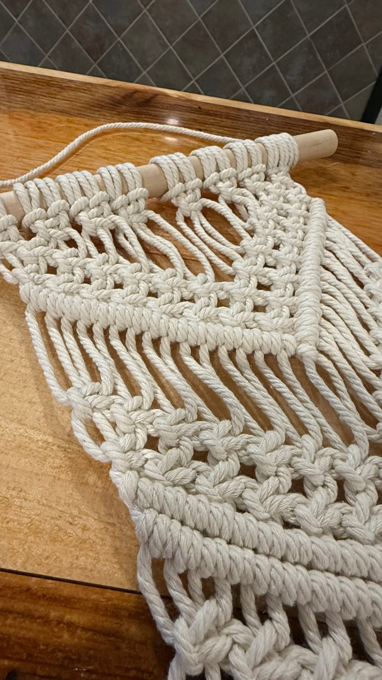Small Decorative Macrame #43 5 Close-up