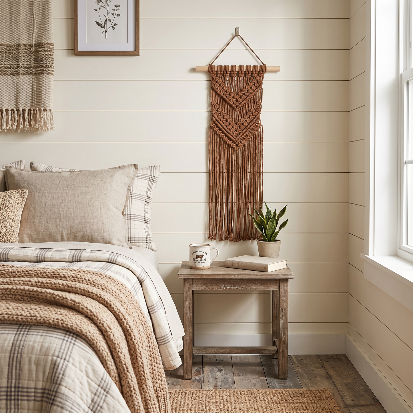 Small Decorative Macrame #43 in Modern Farmhouse Style Bedroom