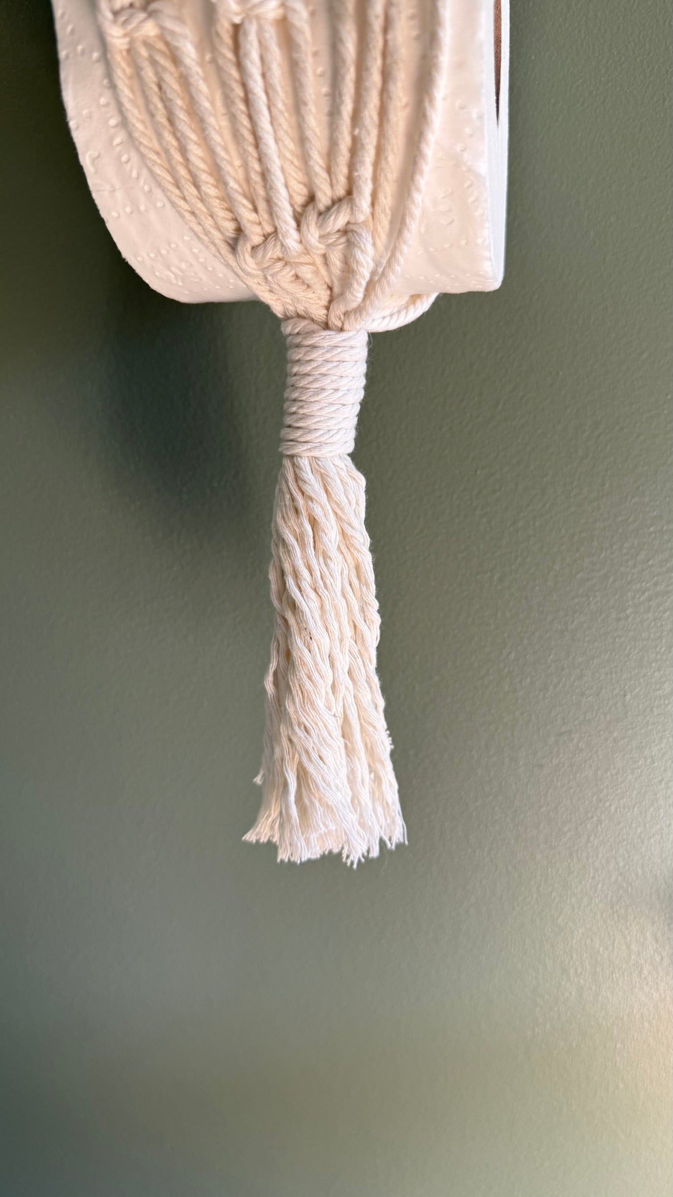 Macrame Toilet Paper Holder #2 Image 2