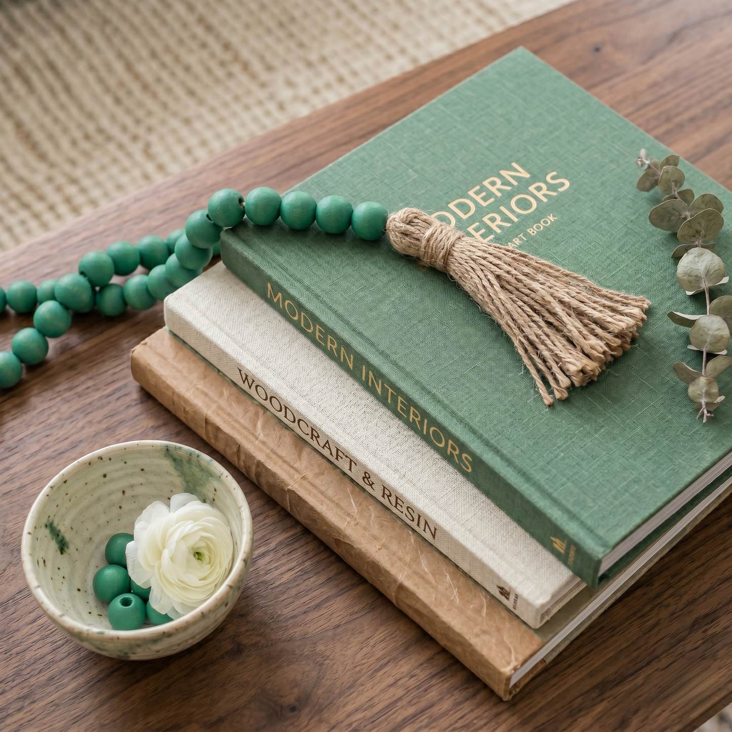 Truly Green Wood Bead Garland (1)