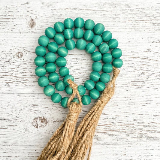 Truly Green Wood Bead Garland (6)