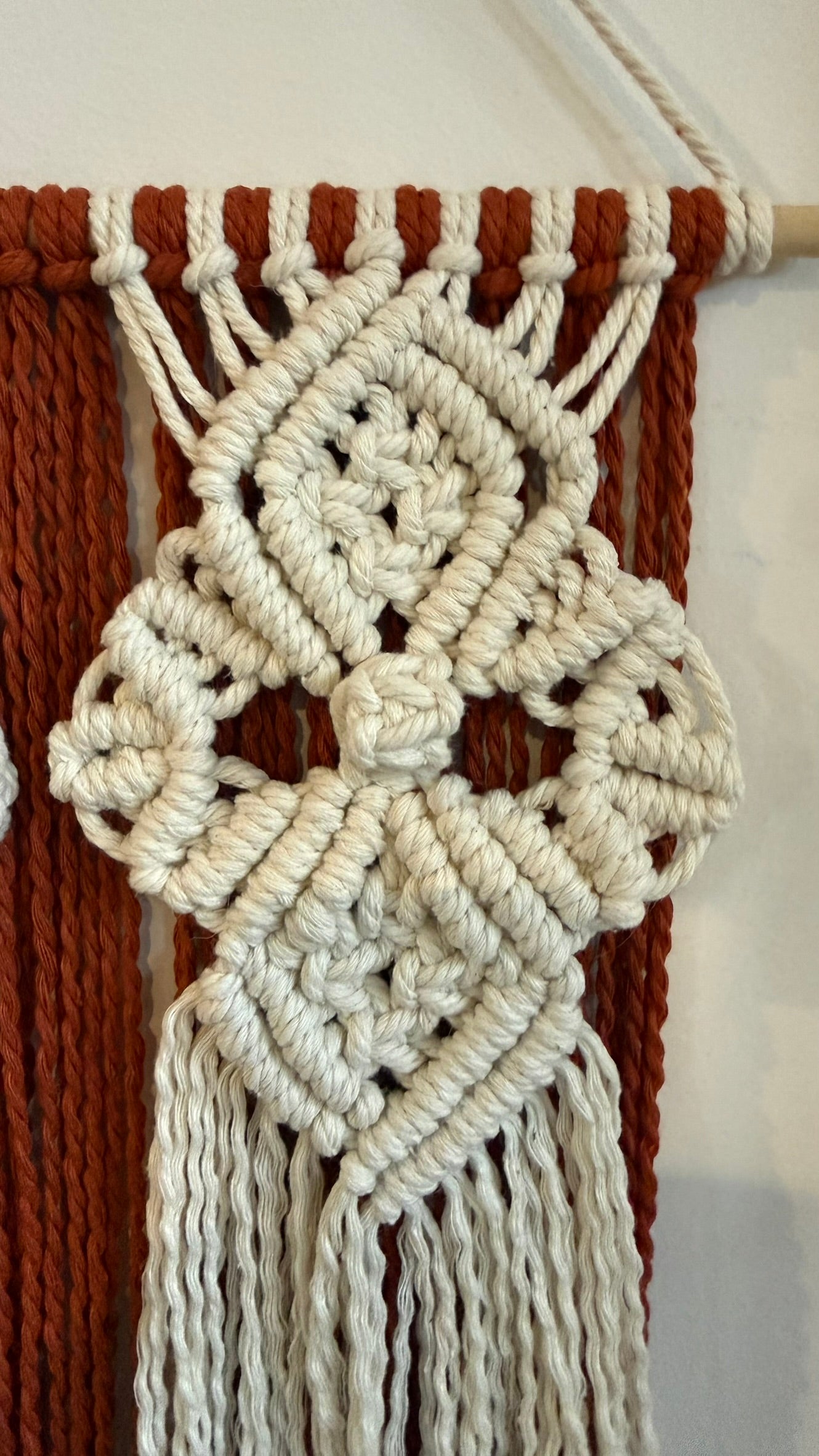 Unique Ornamental Macrame Curves and Berries 2 (2)