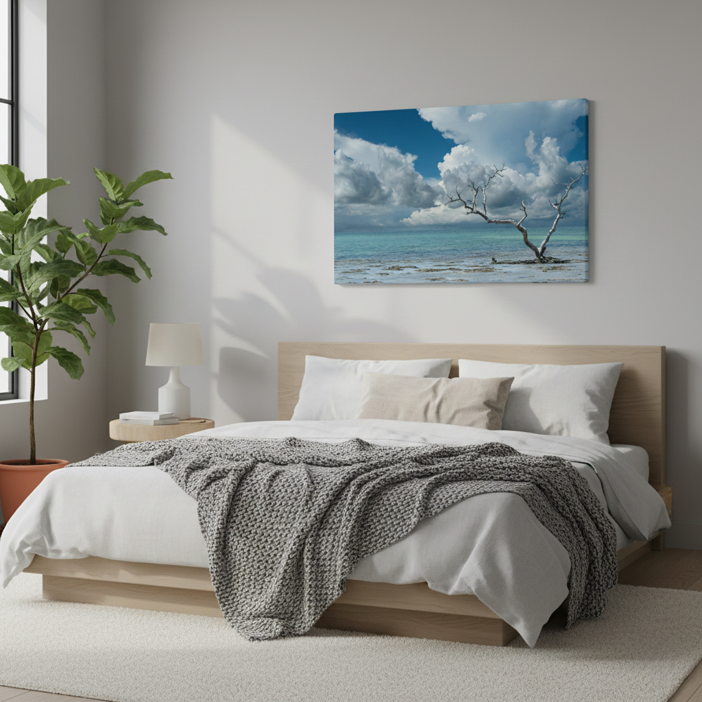 Wanderlust Color Landscape Photo Nature Wall Decor Canvas in Scandinavian Style Bedroom