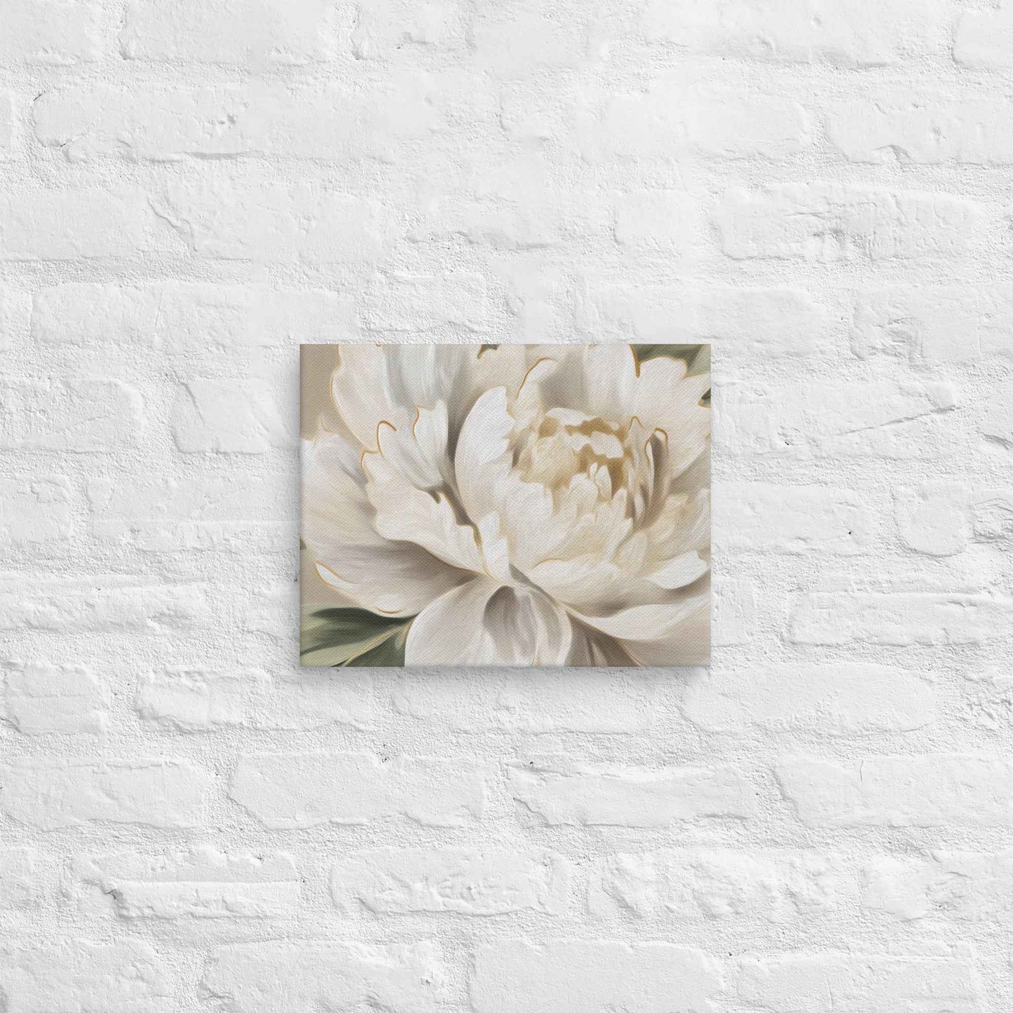 A Whisper of Spring Digital Artwork Peonies Painting Floral Canvas Wall Art Print