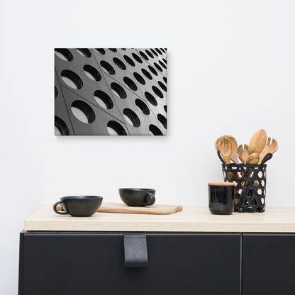 Binary Rhythm Architectural Photograph Canvas Wall Art Print