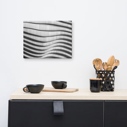 Oceanic Dance Black and White Architectural Photograph Canvas Wall Art Print