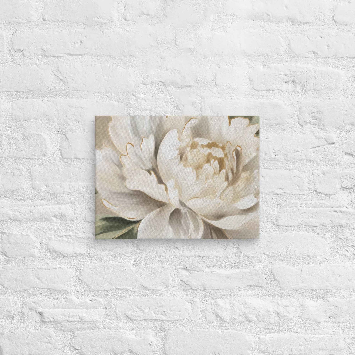 A Whisper of Spring Digital Artwork Peonies Painting Floral Canvas Wall Art Print