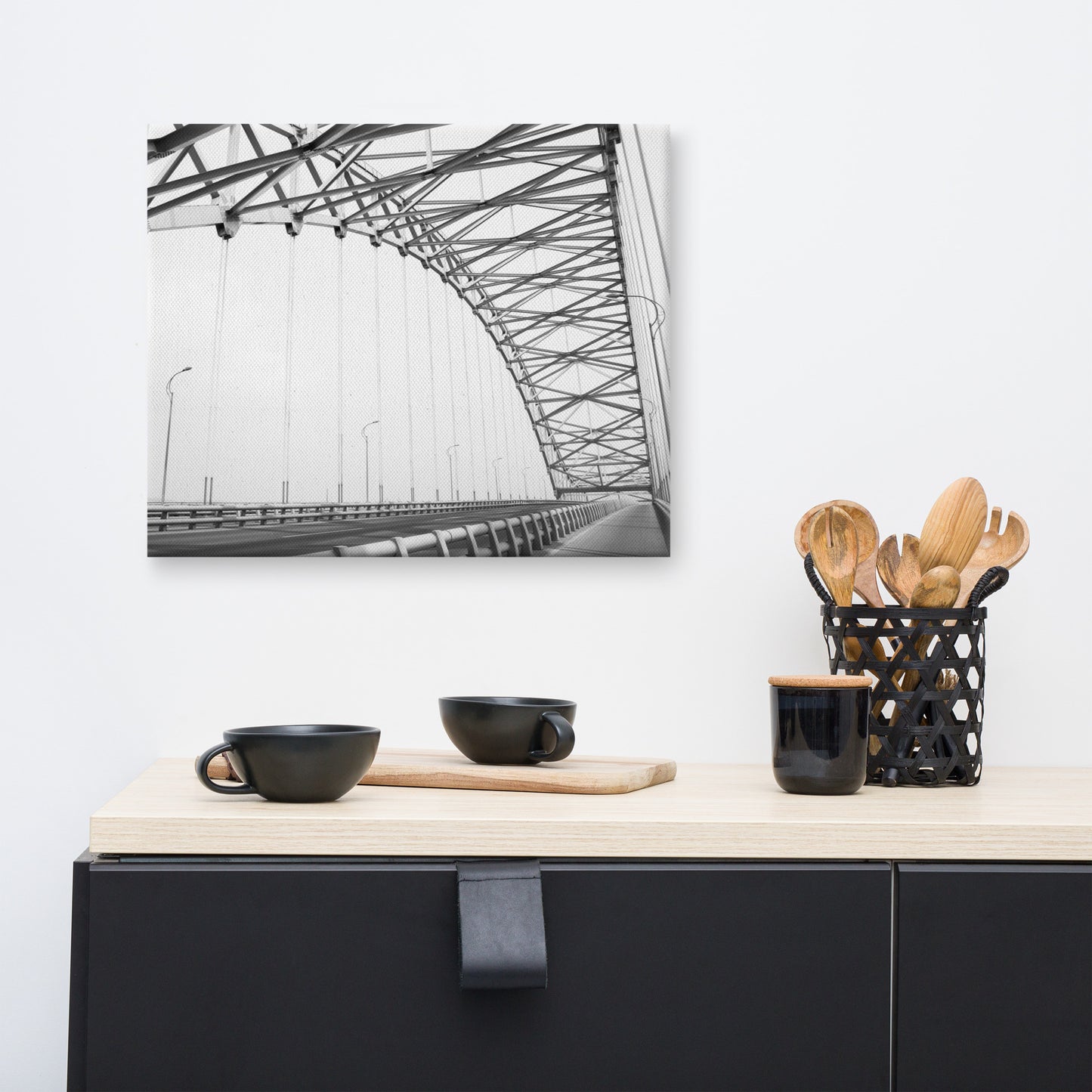 Ethereal Crossing Architectural Photograph Canvas Wall Art Print