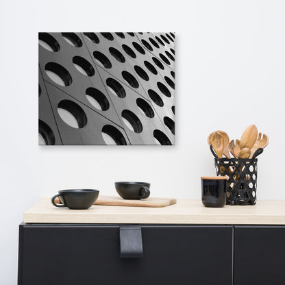 Binary Rhythm Architectural Photograph Canvas Wall Art Print