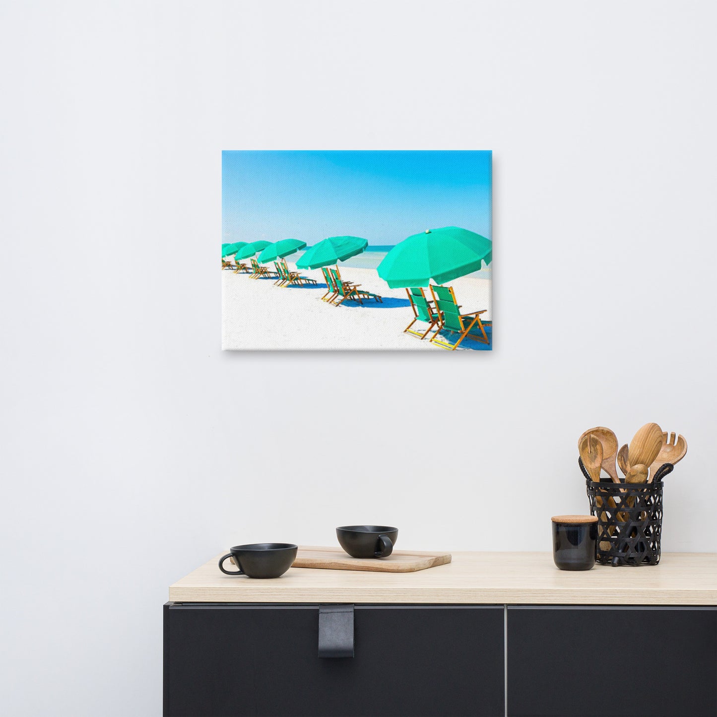 Lazy Days Coastal Beach Landscape Photograph Canvas Wall Art Print