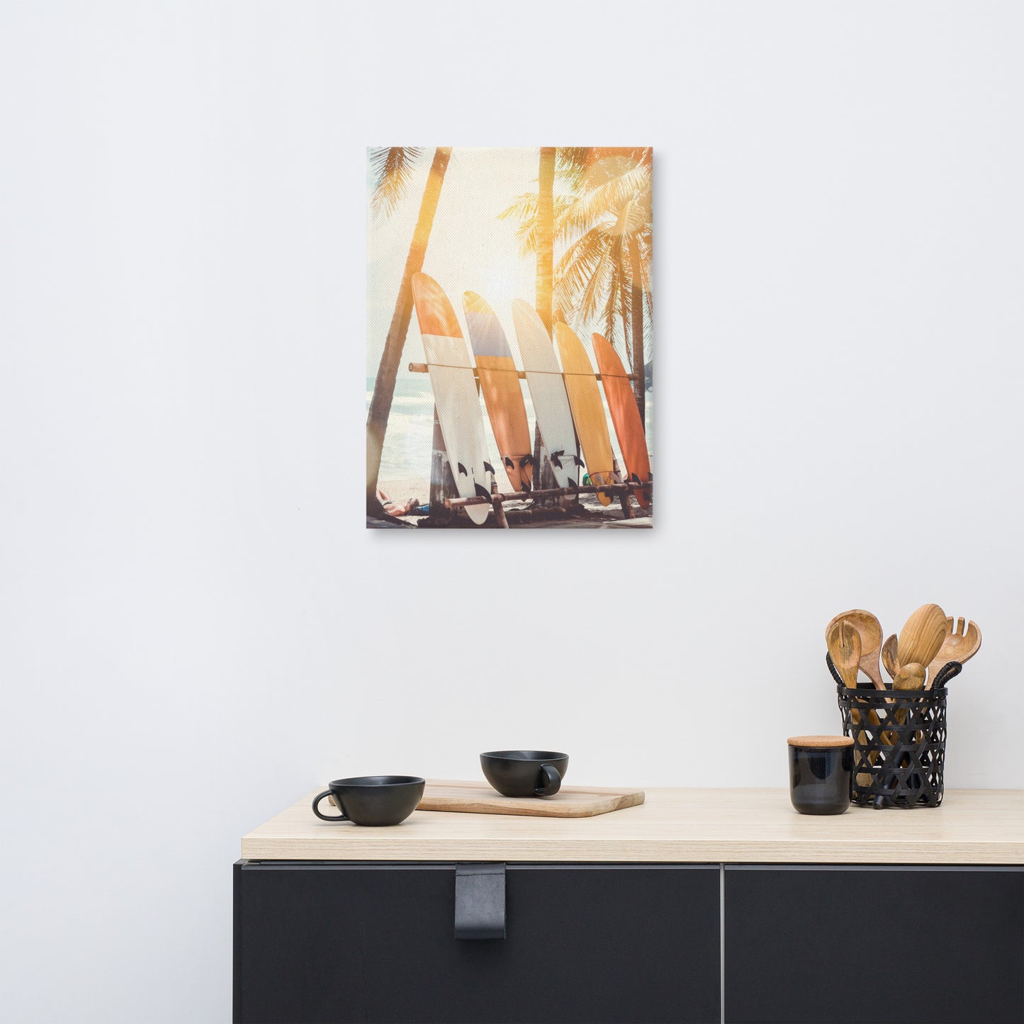 Surfer's Tropical Dreamscape Lifestyle Photograph Canvas Wall Art Print