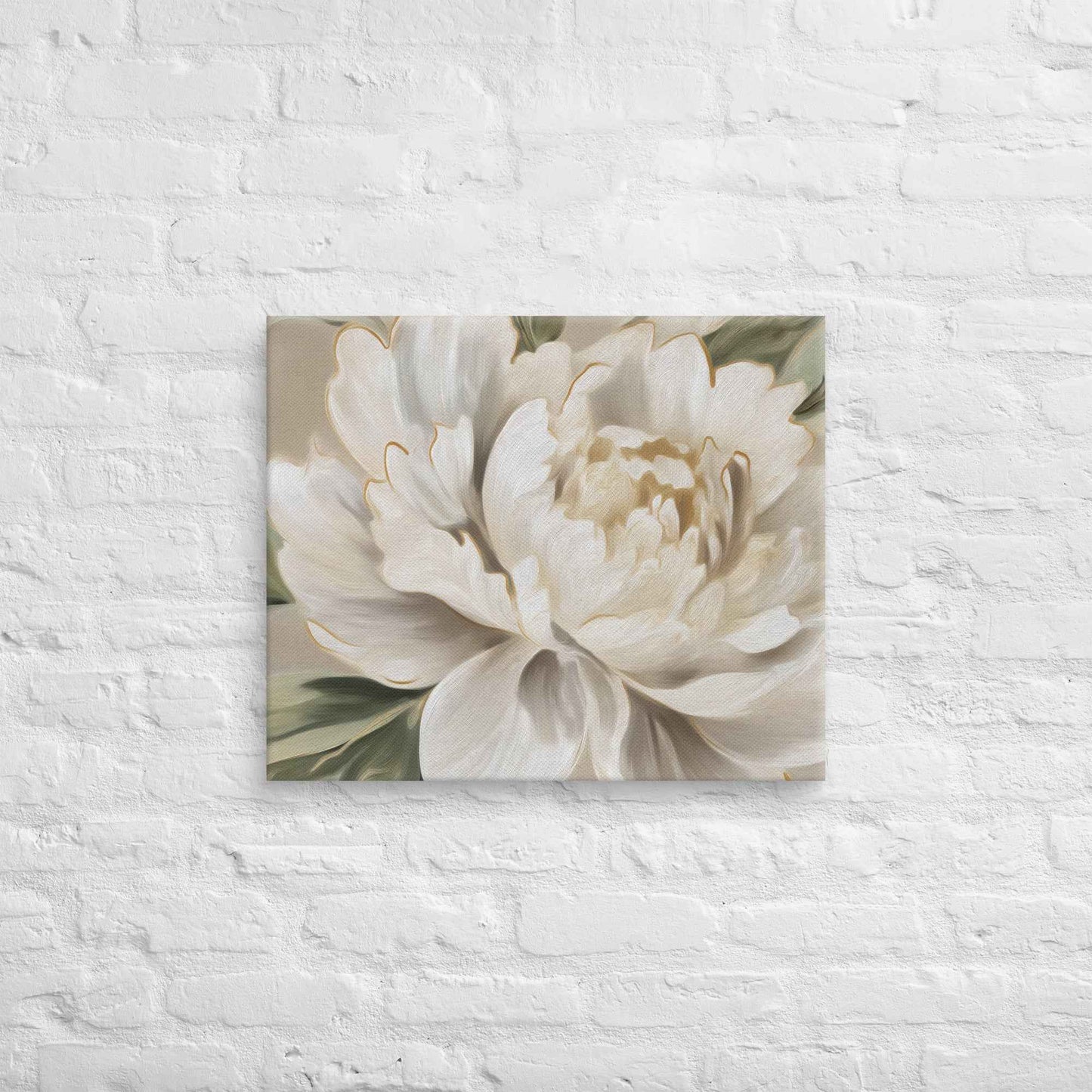 A Whisper of Spring Digital Artwork Peonies Painting Floral Canvas Wall Art Print